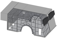 3D Modell der Generatorhaube